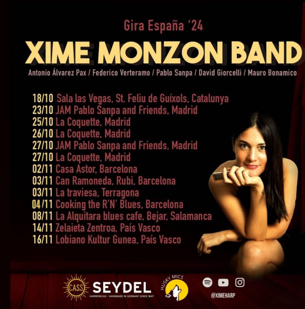 Xime Monzón. Gira Europa 2024